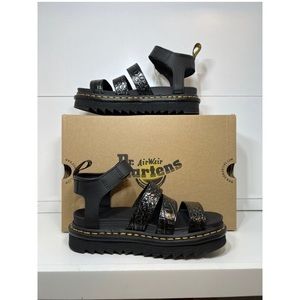 Dr. Martens Women's Blaire Wild Croc Platform Sandals